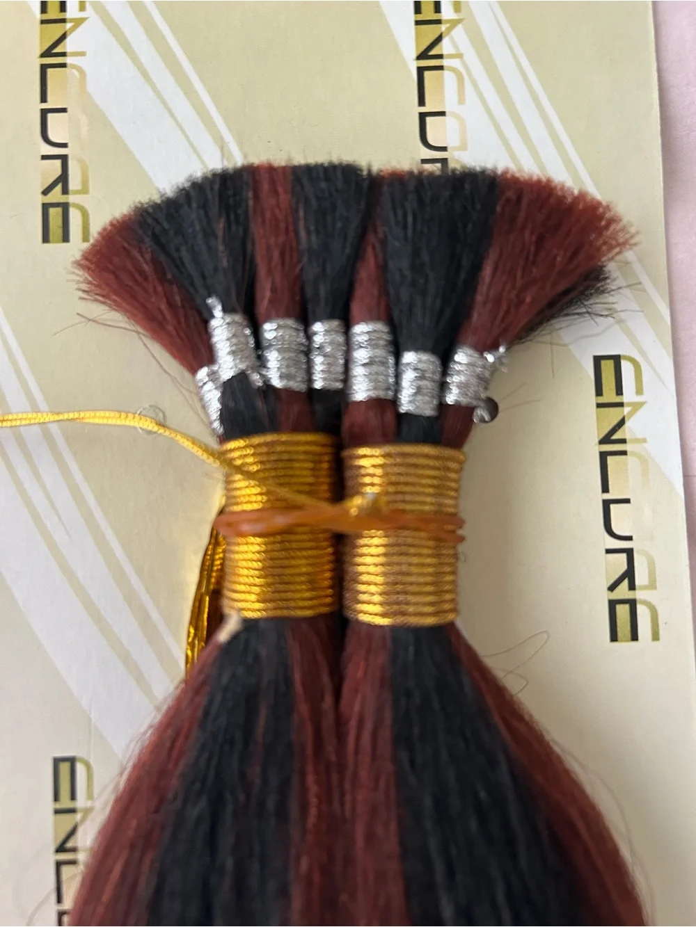 Encore 100% Human Hair Yaky Bulk 16 Inches Color FR1B/33